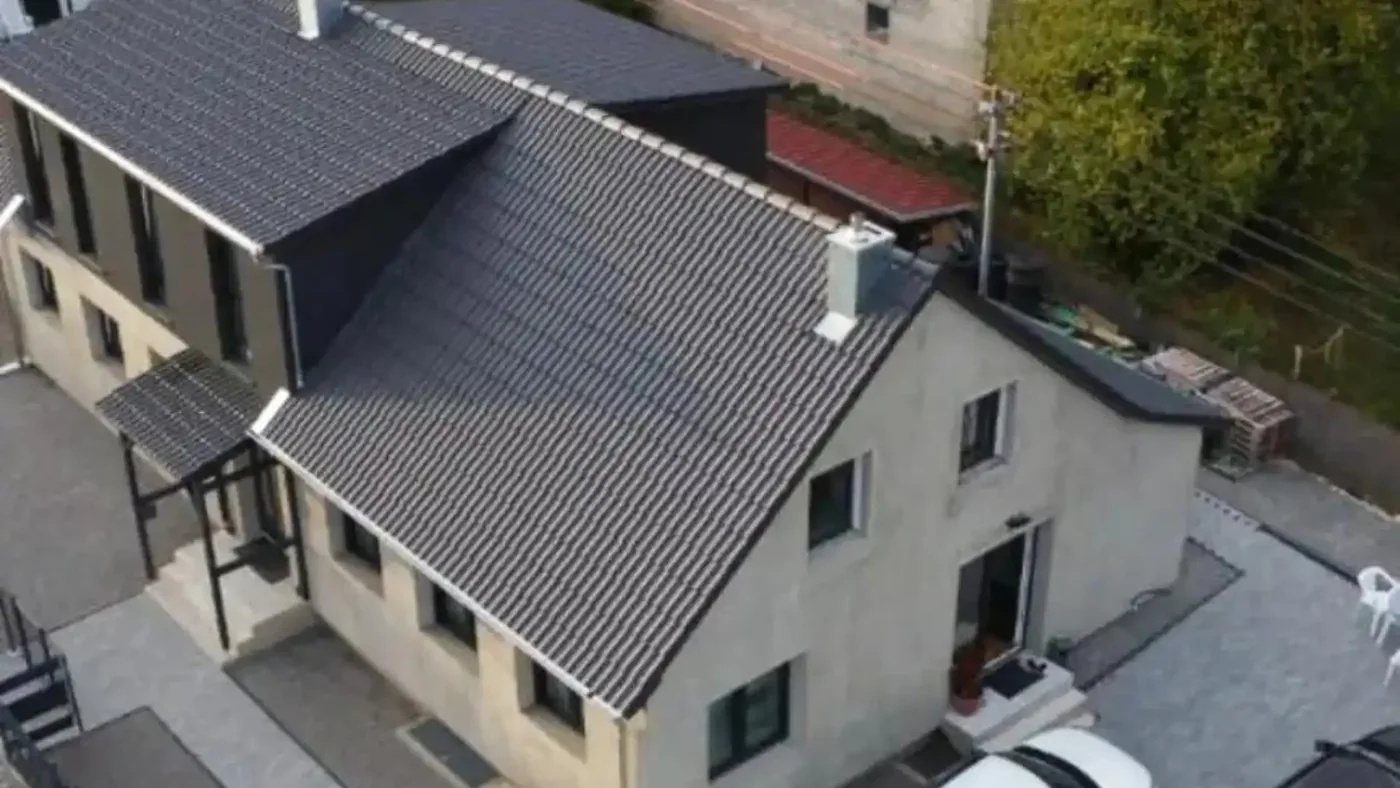 Aussenbeleuchtung an einem Wohnhaus